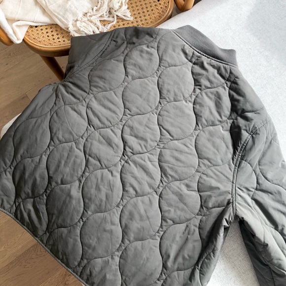SOLD on Vinted OAK + FORT Quilted Bomber Jacket in Olive Green - Picture 6 of 11